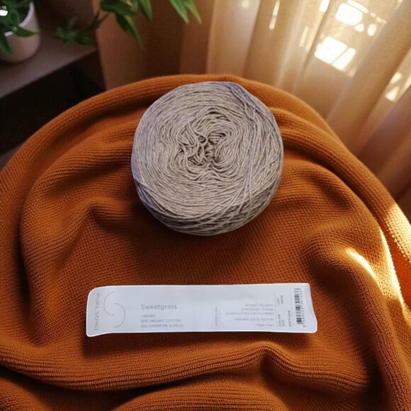 Purl Soho Rye Flour Sweetgrass Undyed Cotton / Alpaca Yarn NWT - Picture 2 of 3